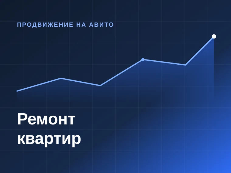 Ремонт квартир — продвижение на Авито